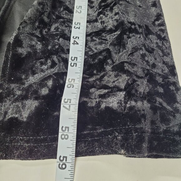 Cachet Dress Womens 14 Black‎ Stretch Velvet Off Shoulder Front Slit Formal Gown - Picture 11 of 12